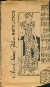 1920s Sewing Pattern